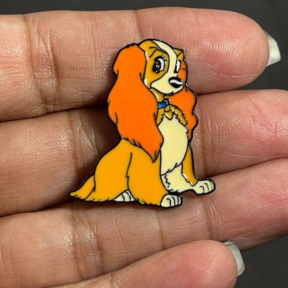 Lady Tramp Lapel Pin Cocker Spaniel Dog Brooch Badge Accessories Jewelry Pin - Picture 5 of 11
